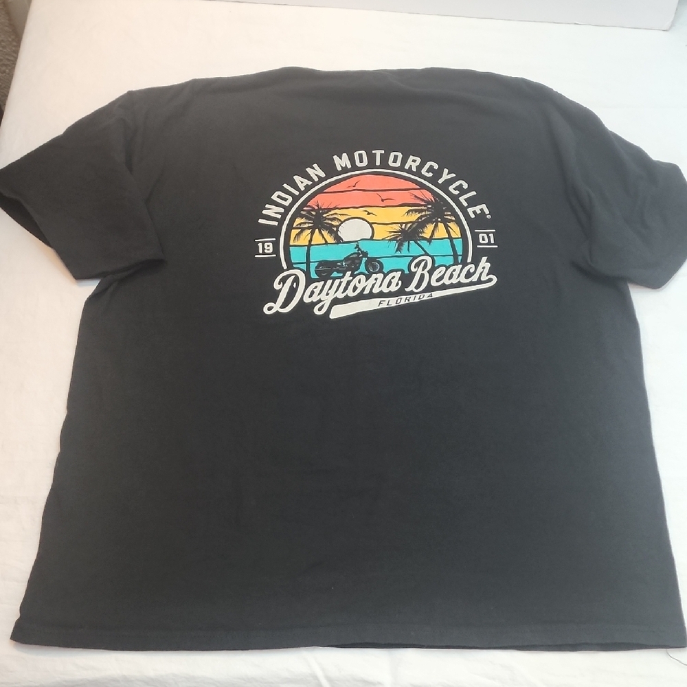 Indian Motorcycle Daytona Beach Graphic Tee Black Xl